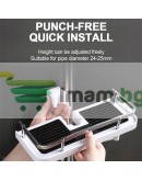 Рафт органайзер за душ тръба за баня с монтаж без пробиване